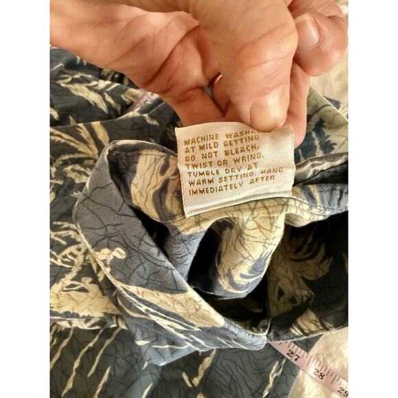 VTG NEW Go Barefoot Hawaiian Button Shirt XL Made USA Sea Kayak OCEAN Tropical - Picture 8 of 8